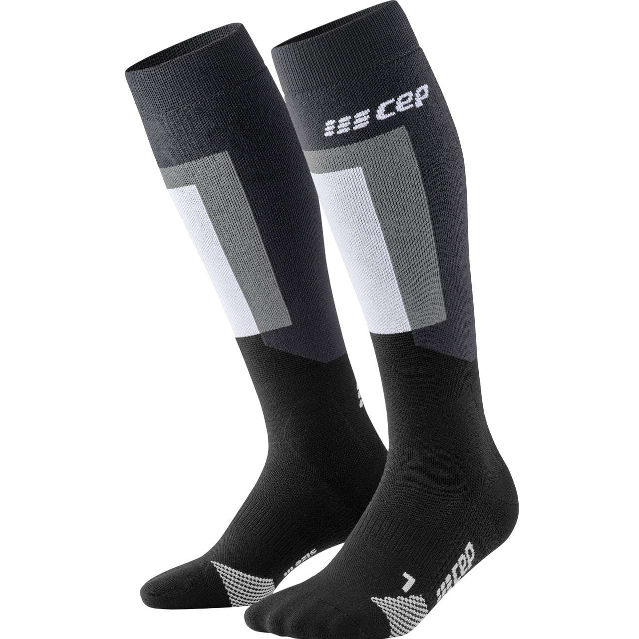 CEP Herren Ski Socken THERMO COMPRESSION black/grey | Skisocken | Skibekleidung | Herren | XSPO-Fashion