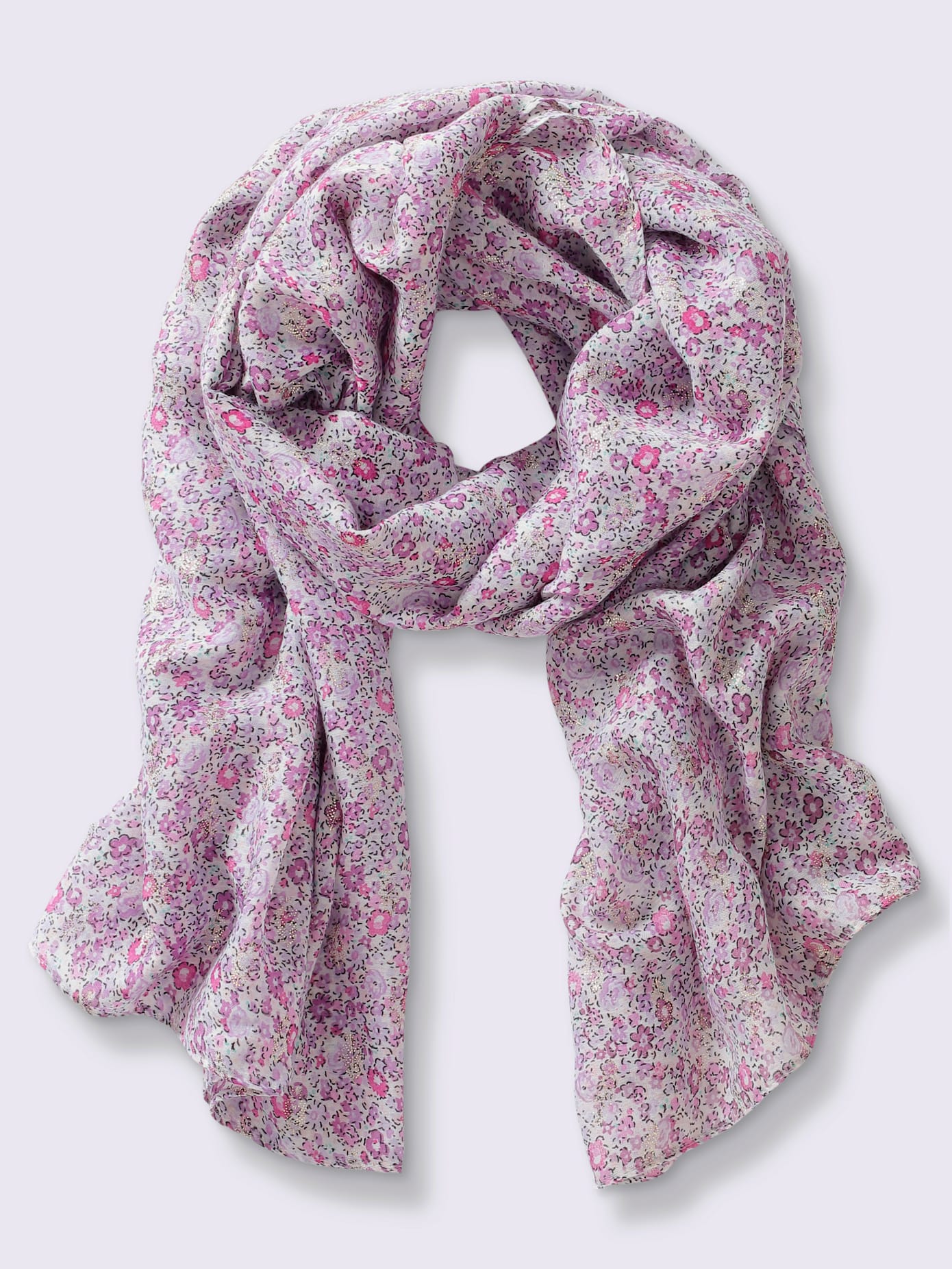 Écharpe motif floral