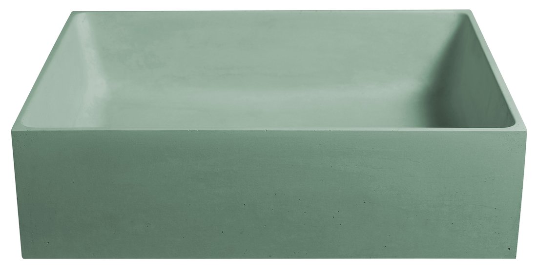 Sapho Formigo betonnen wastafel 47.5x36.5cm groen