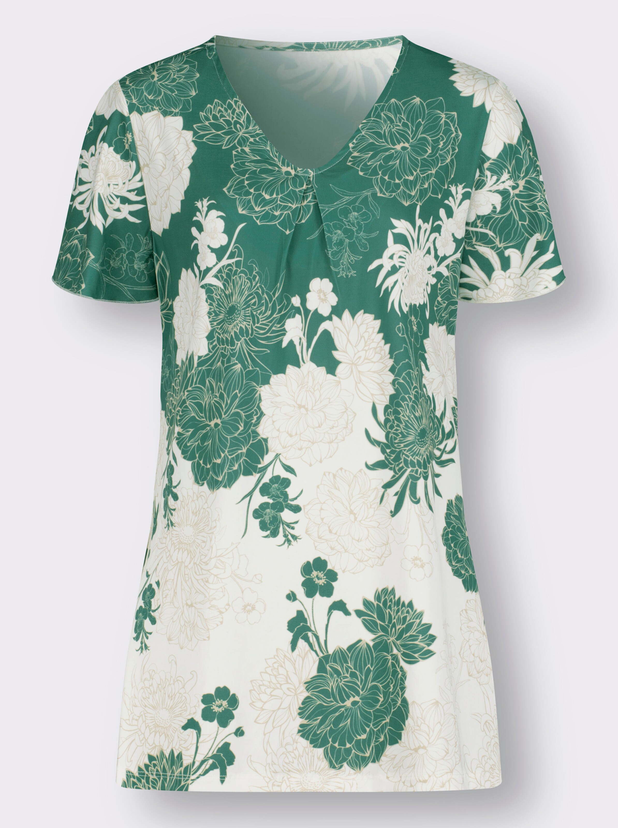 Longshirt mit figurschmeichelnden Details