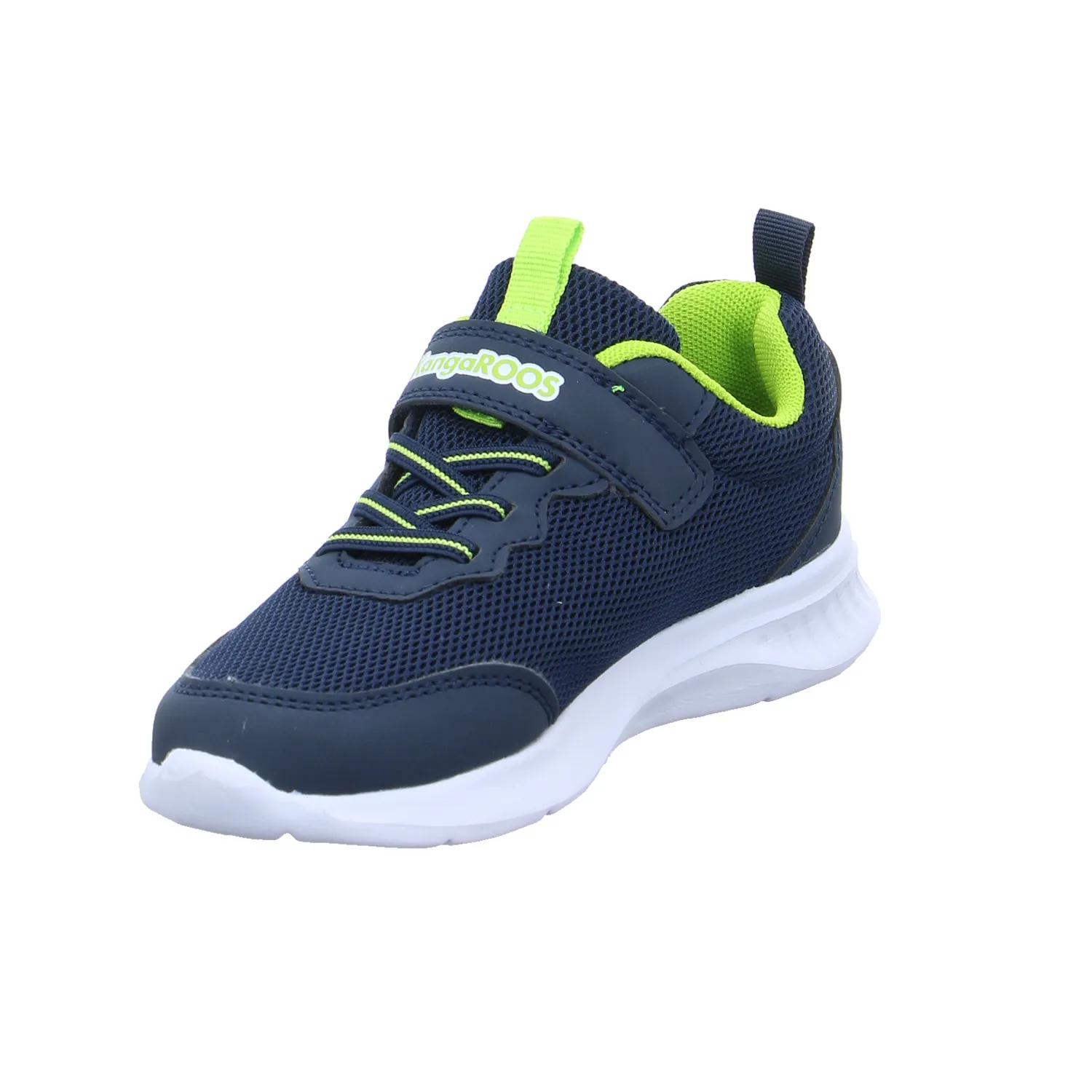 KANGAROOS Kinder Sportschuh Blau Lederimitat