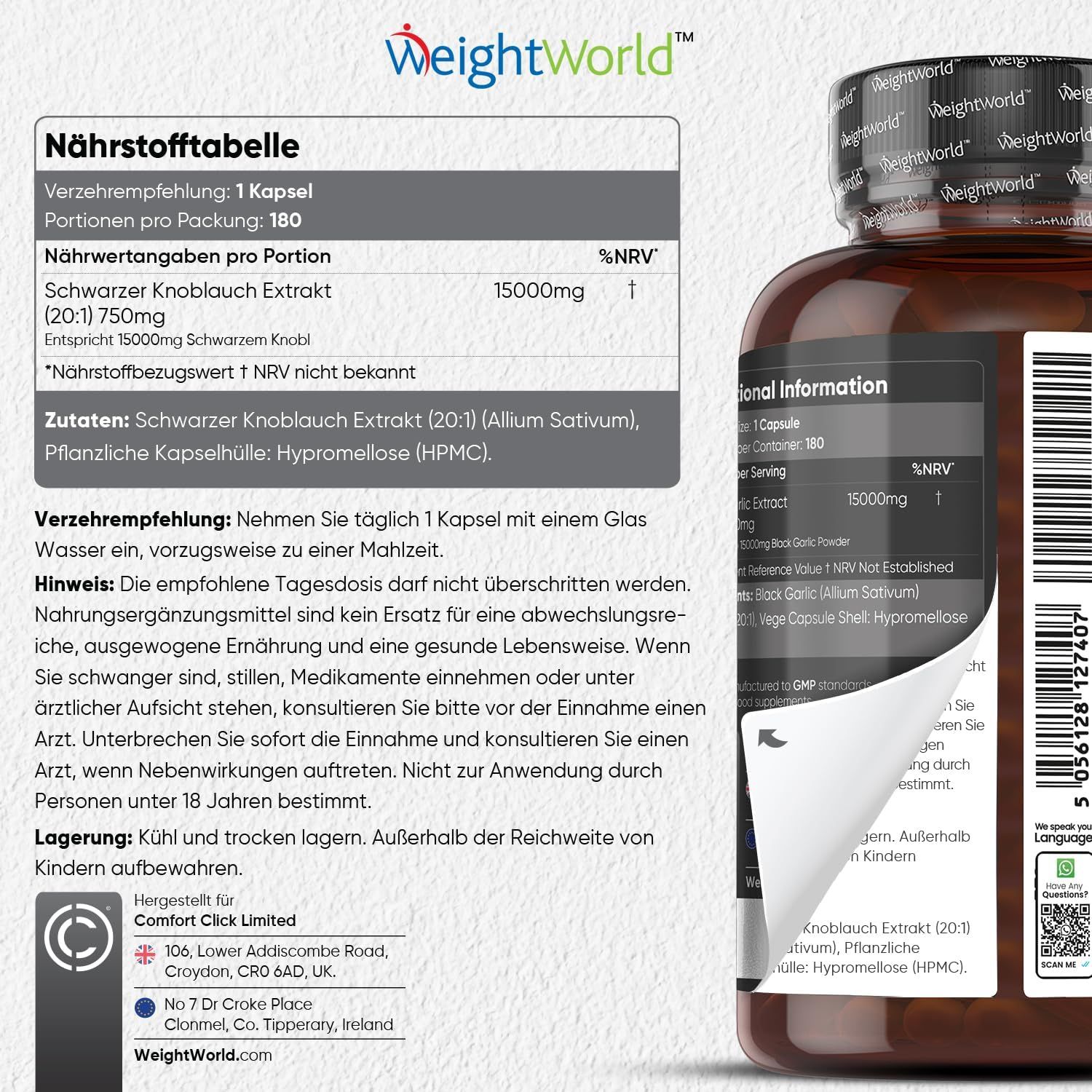 WeightWorld Schwarzer Knoblauch