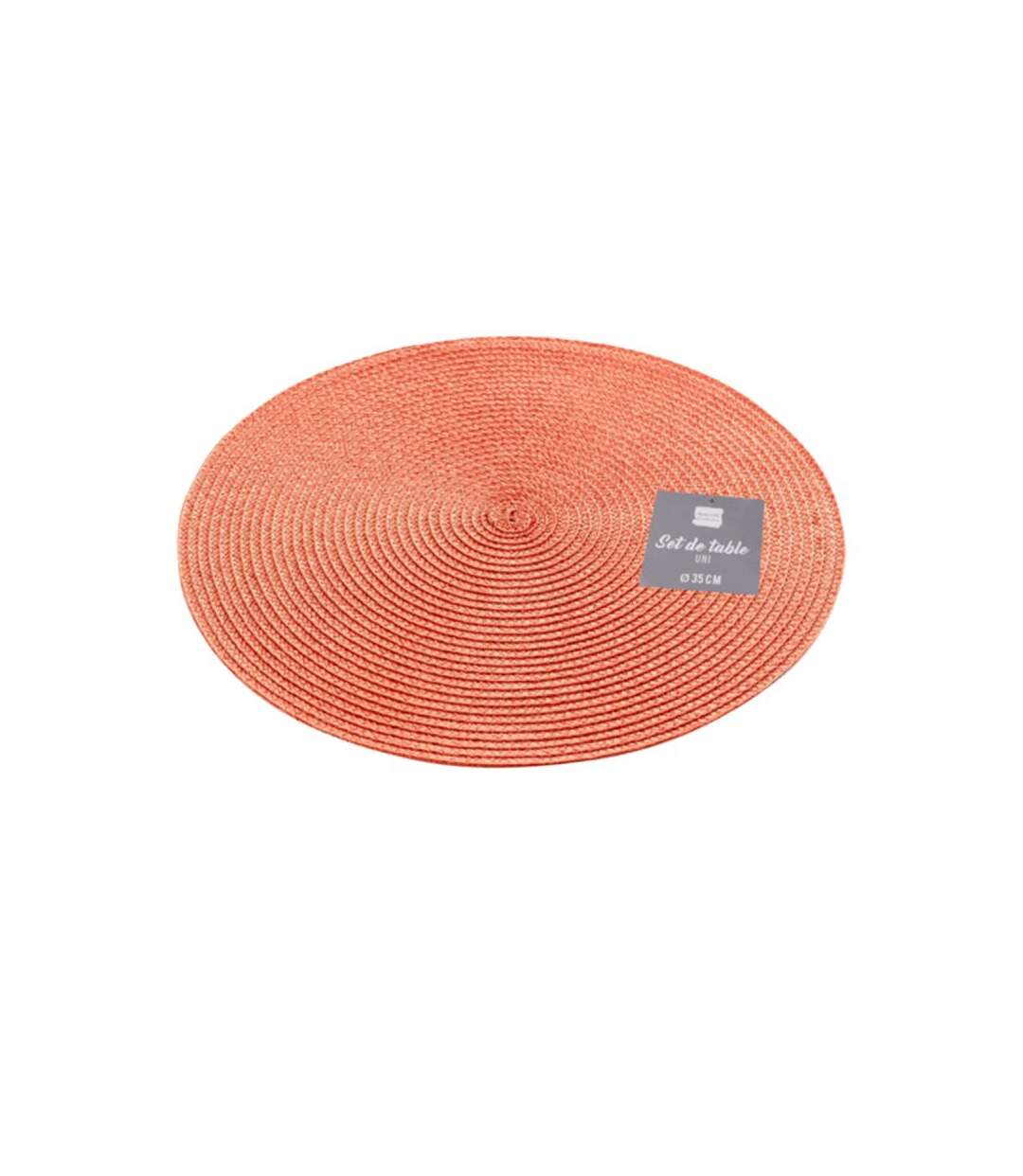 Set de Table Zebulon 35cm Orange Brique