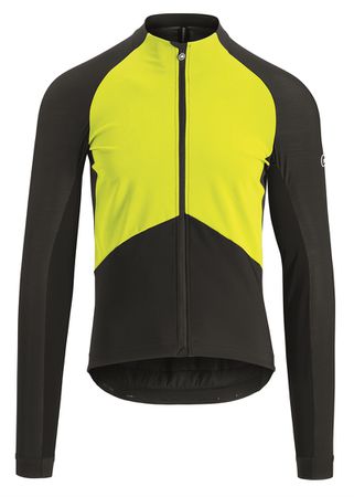 MILLE GT SPRING Herren-Langarmtrikot mit Windfront  fluo yellow  S
