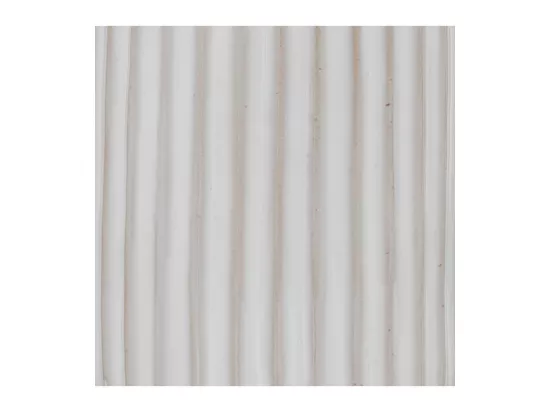 Vase en Céramique striée Blanc D 12,8 x H 28 cm