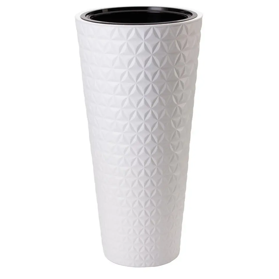 Form Plastic Plantenpot Diamond - kunststof - wit - 40 x 80