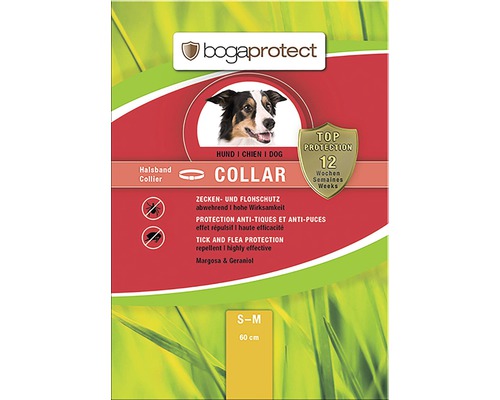 bogaprotect teken- en vlooienbescherming voor honden met een nekomtrek tot 50 cm, afstotend