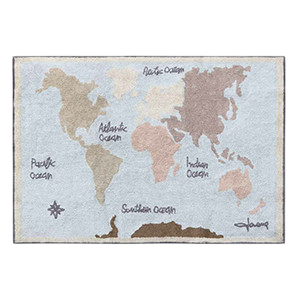 Teppich Vintage Map