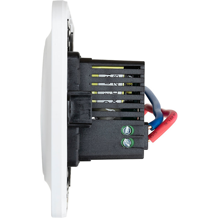 Prise avec terre affleurante Jacobsen Espen blanc composable + 2xUSB-A+C
