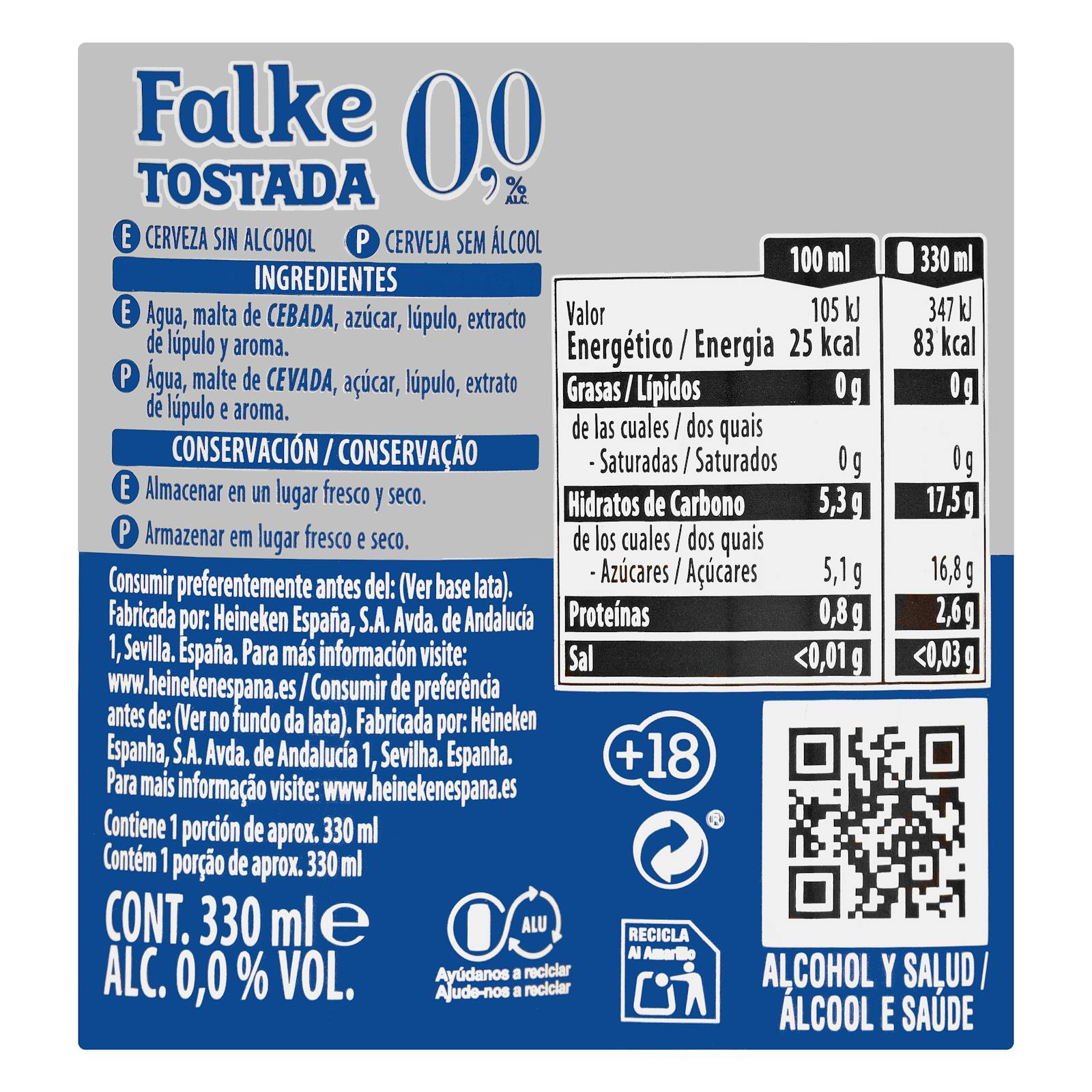 Bière Falke toastée sans alcool à 0,0 %