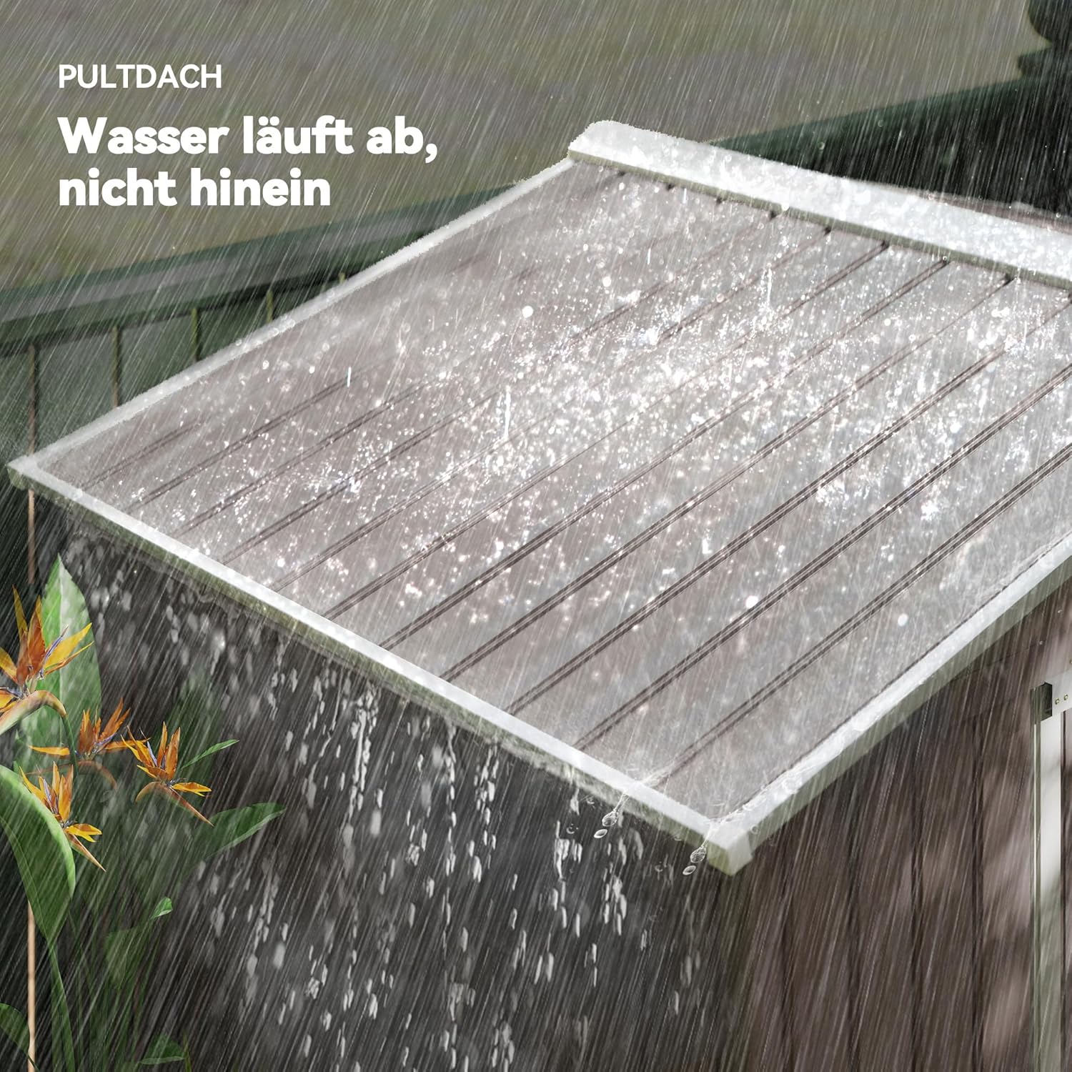 Outsunny Gerätehaus 2,42 m², Gartenhaus mit Satteldach, Schiebetür, Fundament, 213 x 130 x 185 cm, Geräteschuppen aus Verzinkter Stahl, wetterfest, für Garten, Grau