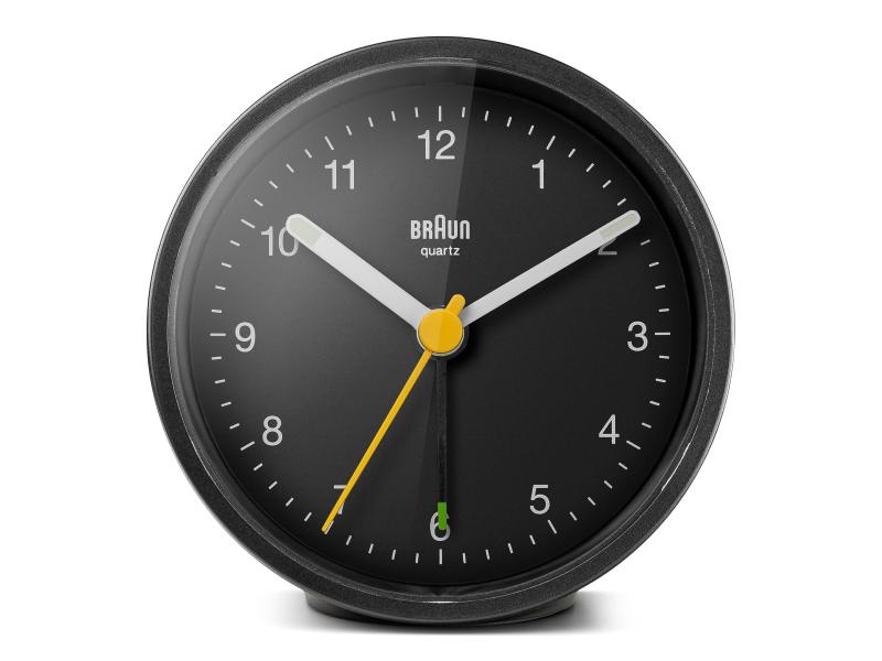 Braun Klassischer Wecker BC12 Schwarz Wecker