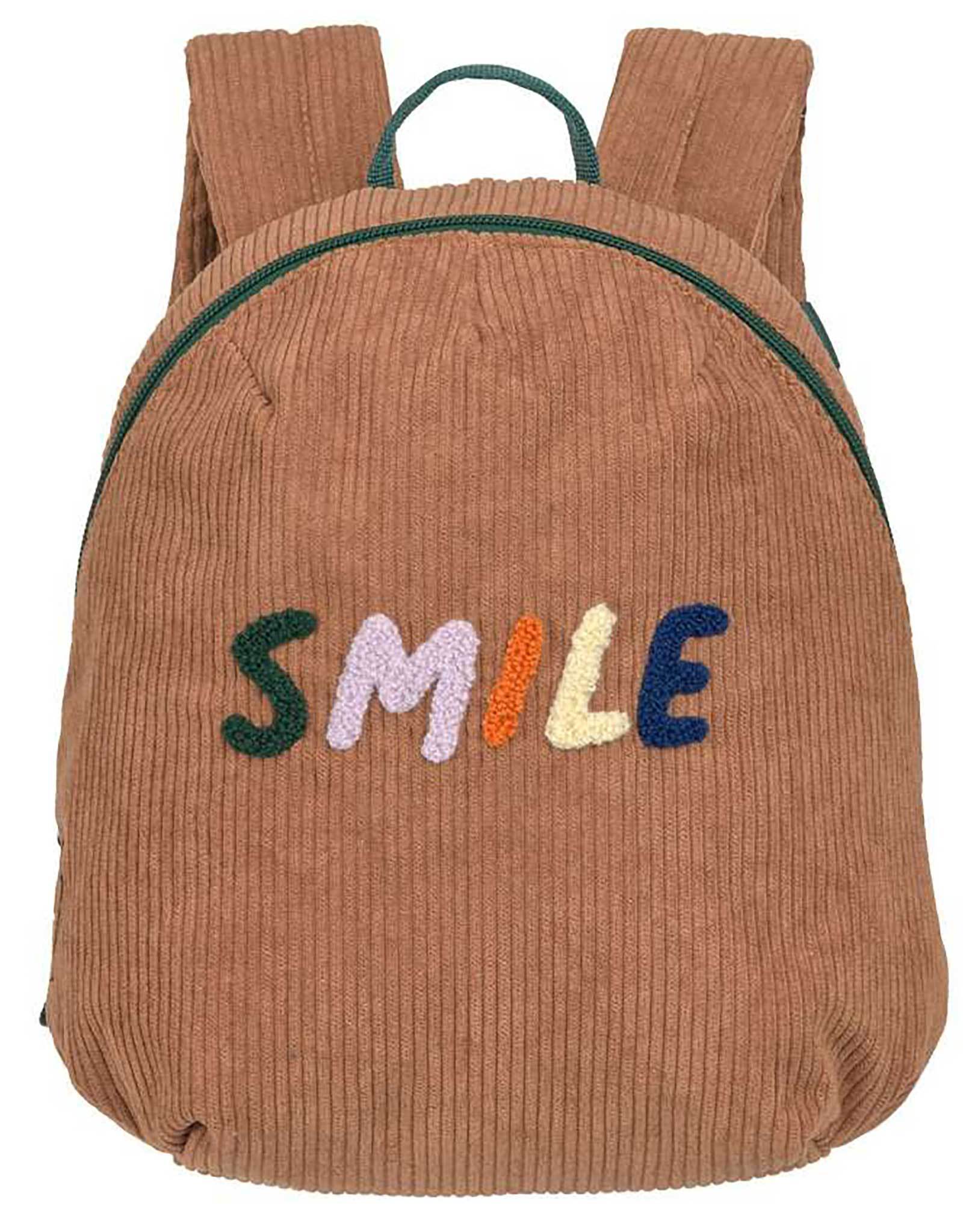Kinderrucksack LITTLE GANG SMILE (26,5x10x26,5) in caramel