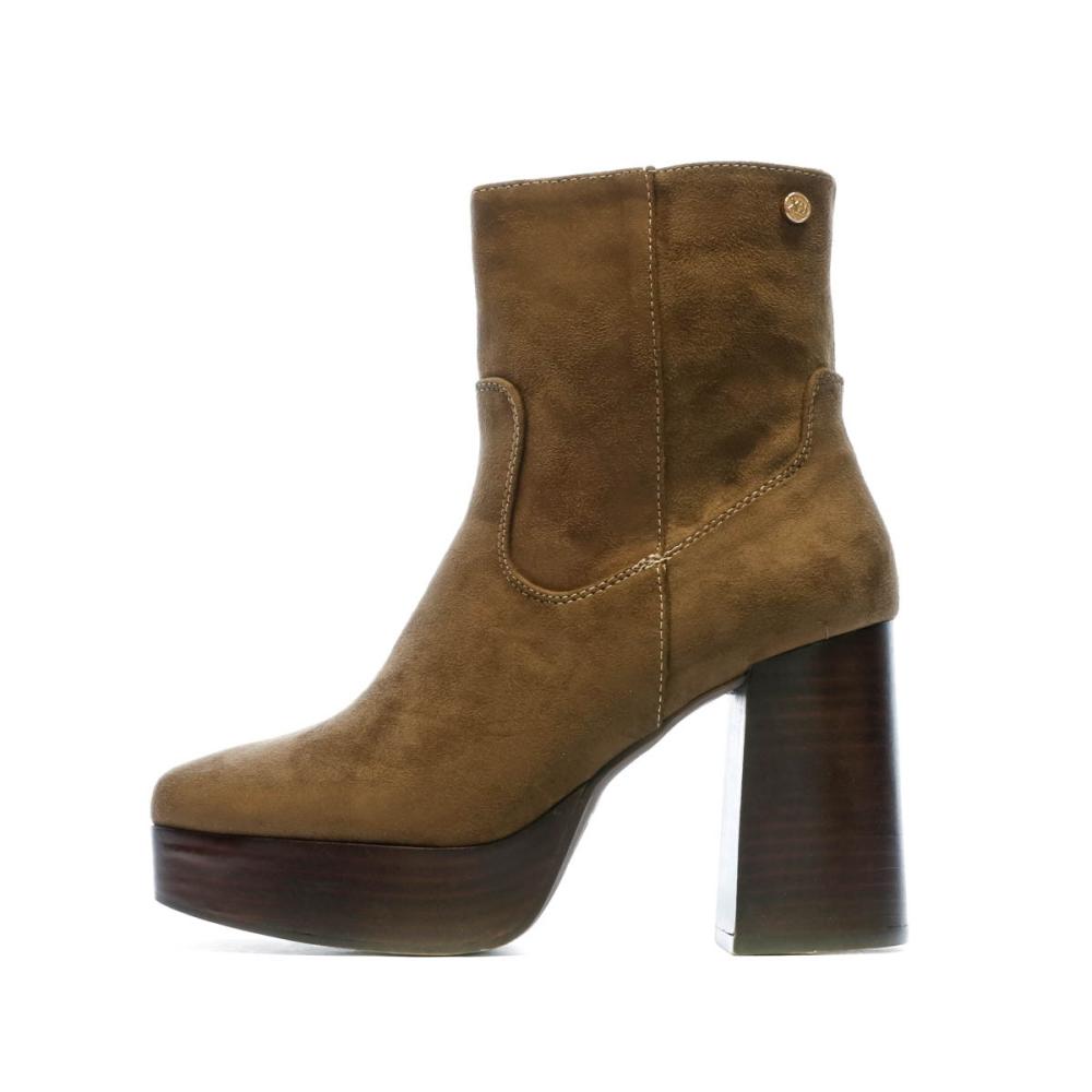 Xti Bottines Marron Foncé Femme Xti 142