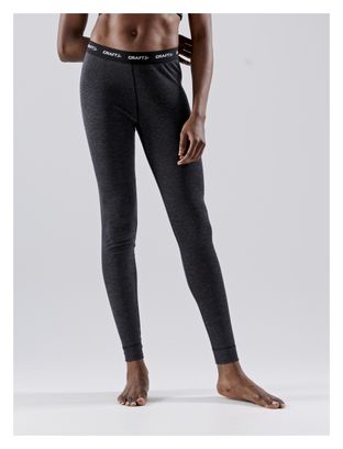 Collant Long Craft Core Wool Merino Noir Femme