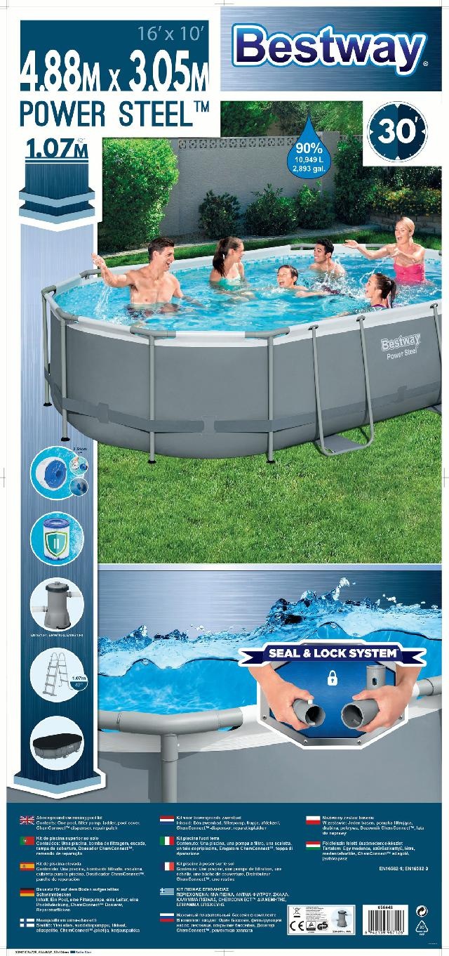 Bestway Zwembad Levant Set Ovaal 488cm