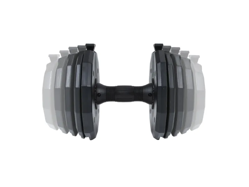 Gymstick 61031, Justerbar håndvægt, Sort, Rød, Acrylonitrilbutadienstyren, Termoplastisk gummi (TPR), Nylon, 22,5 kg, 440 x 280 x 215 mm