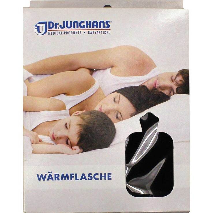 Wärmflasche mit Bezug blau, 2 l