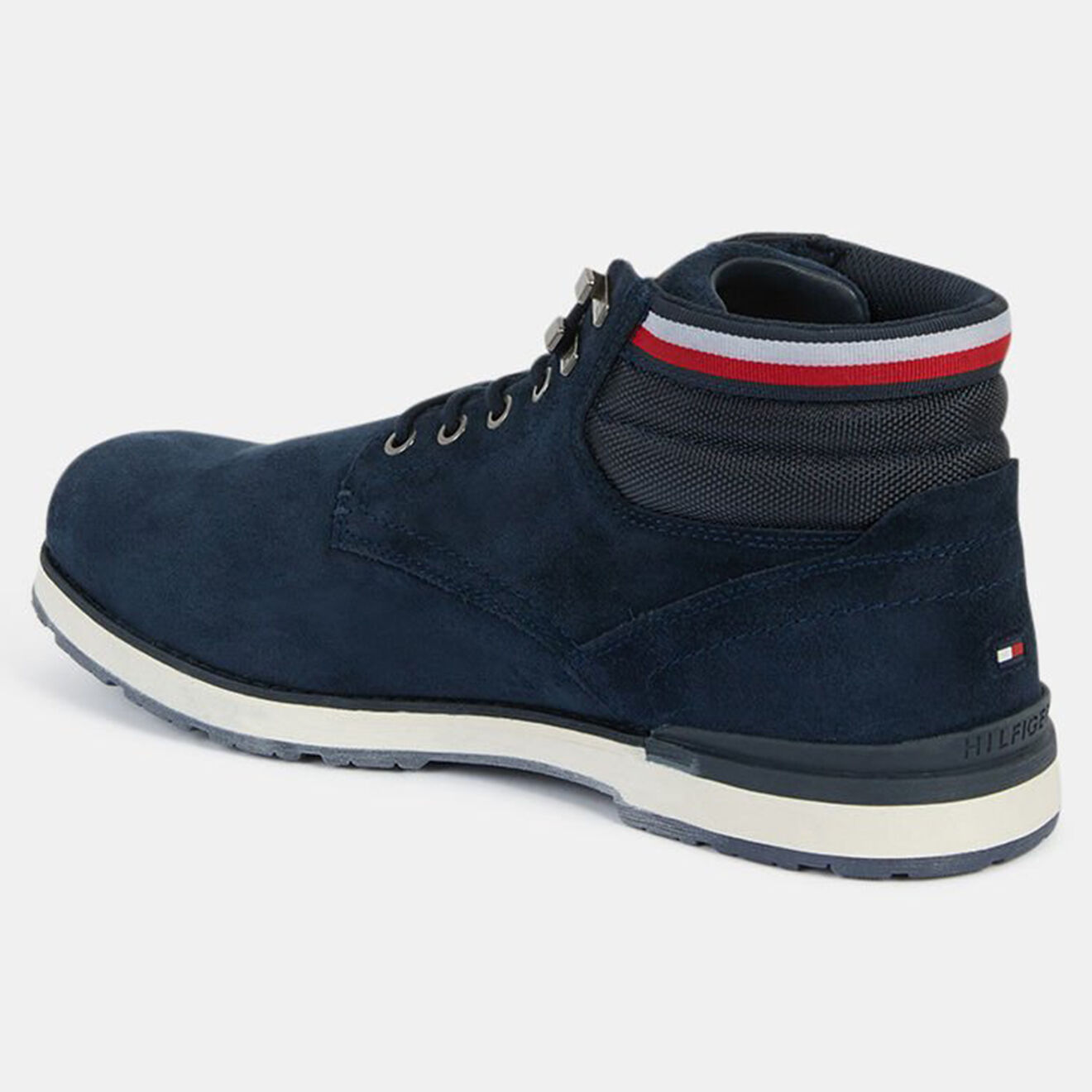 Tommy Hilfiger Boots en Velours de Cuir Outdoor bleu marine