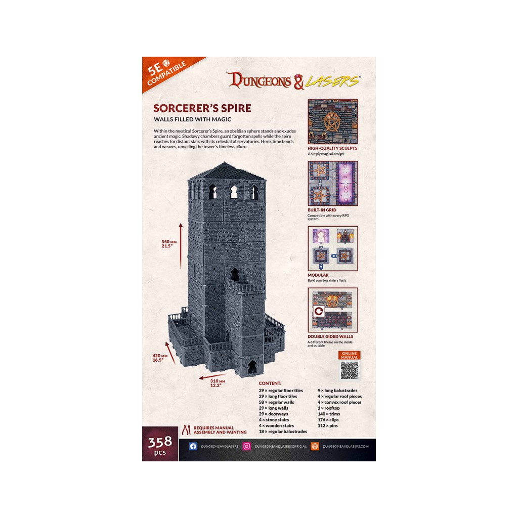 Dungeons & Lasers - Décors - Sorcerer's Spire