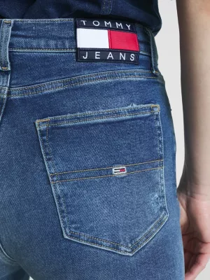 Calça jeans super skinny de cintura alta Sylvia