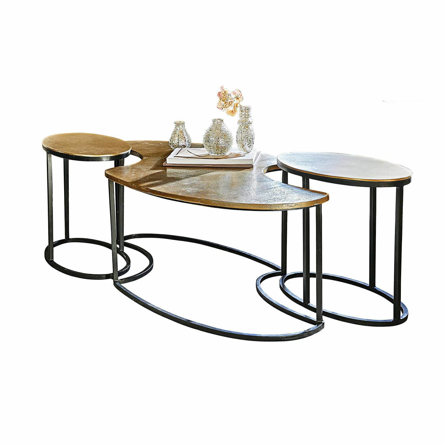 Couchtisch 3er Set Pétalique