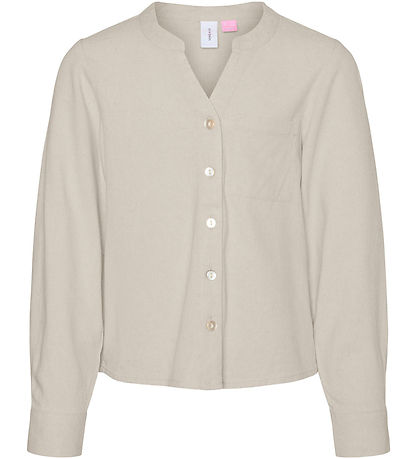 Vero Moda Girl Hemd - VmMymilo - V-Neck - Silberstreifen