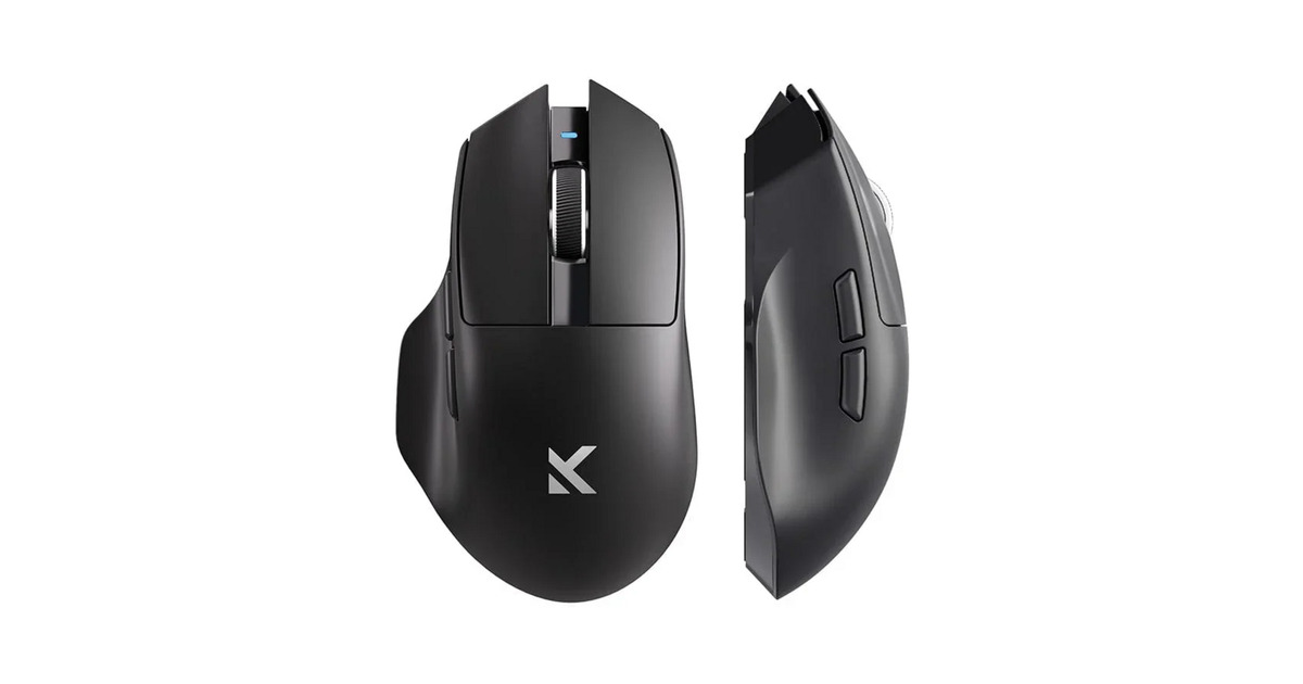 MCHOSEG7 gaming muis  (Zwart, 12.000 DPI, 2.4 GHz / Bluetooth / USB-C)