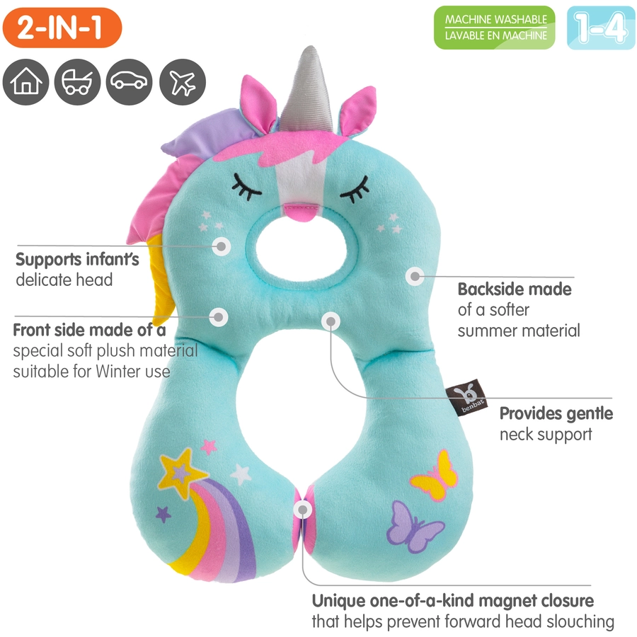 BENBAT KopfstützeNackenstütze Einhorn