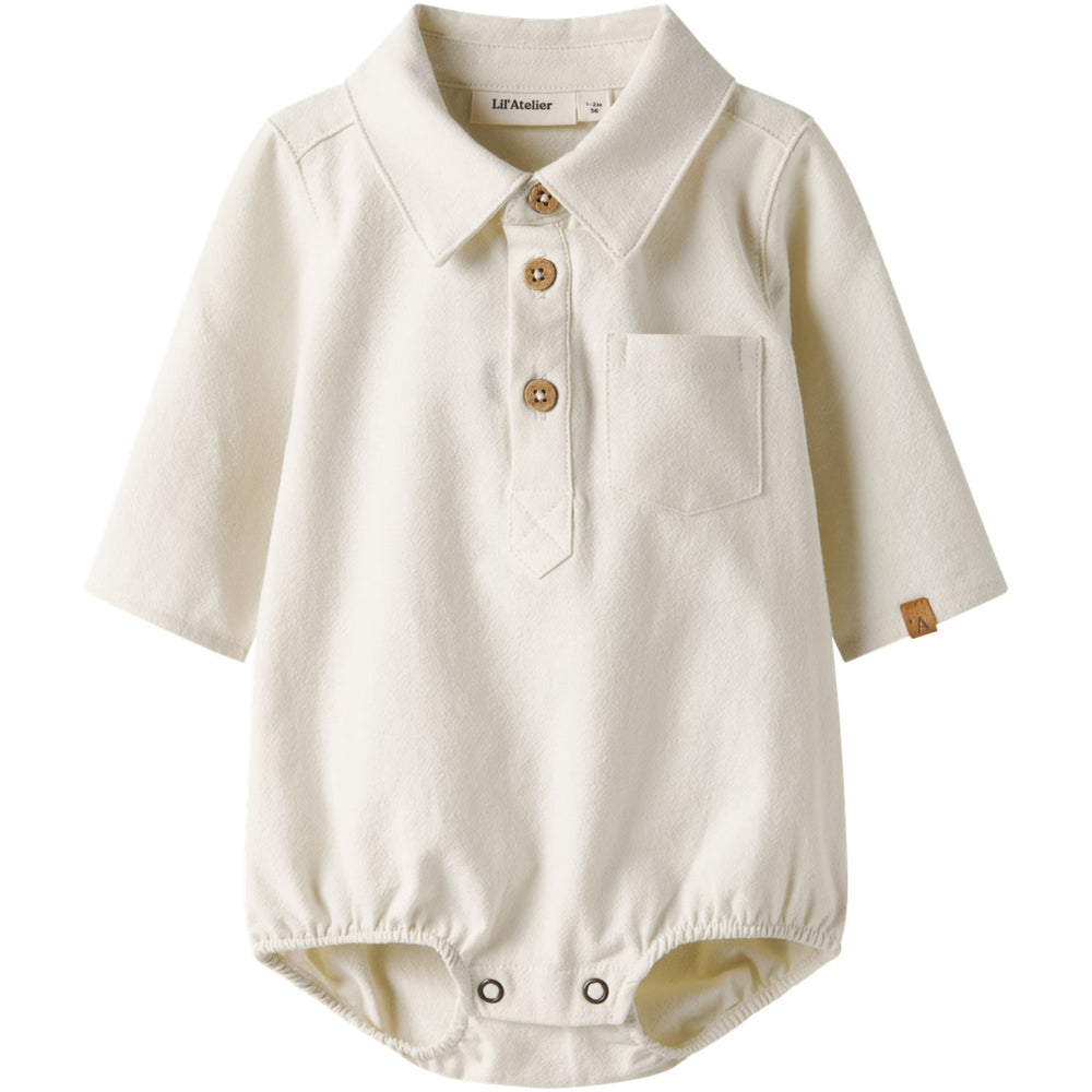 Køb Lil'Atelier Turtledove Nbmhadam Ls Body Skjorte Lil