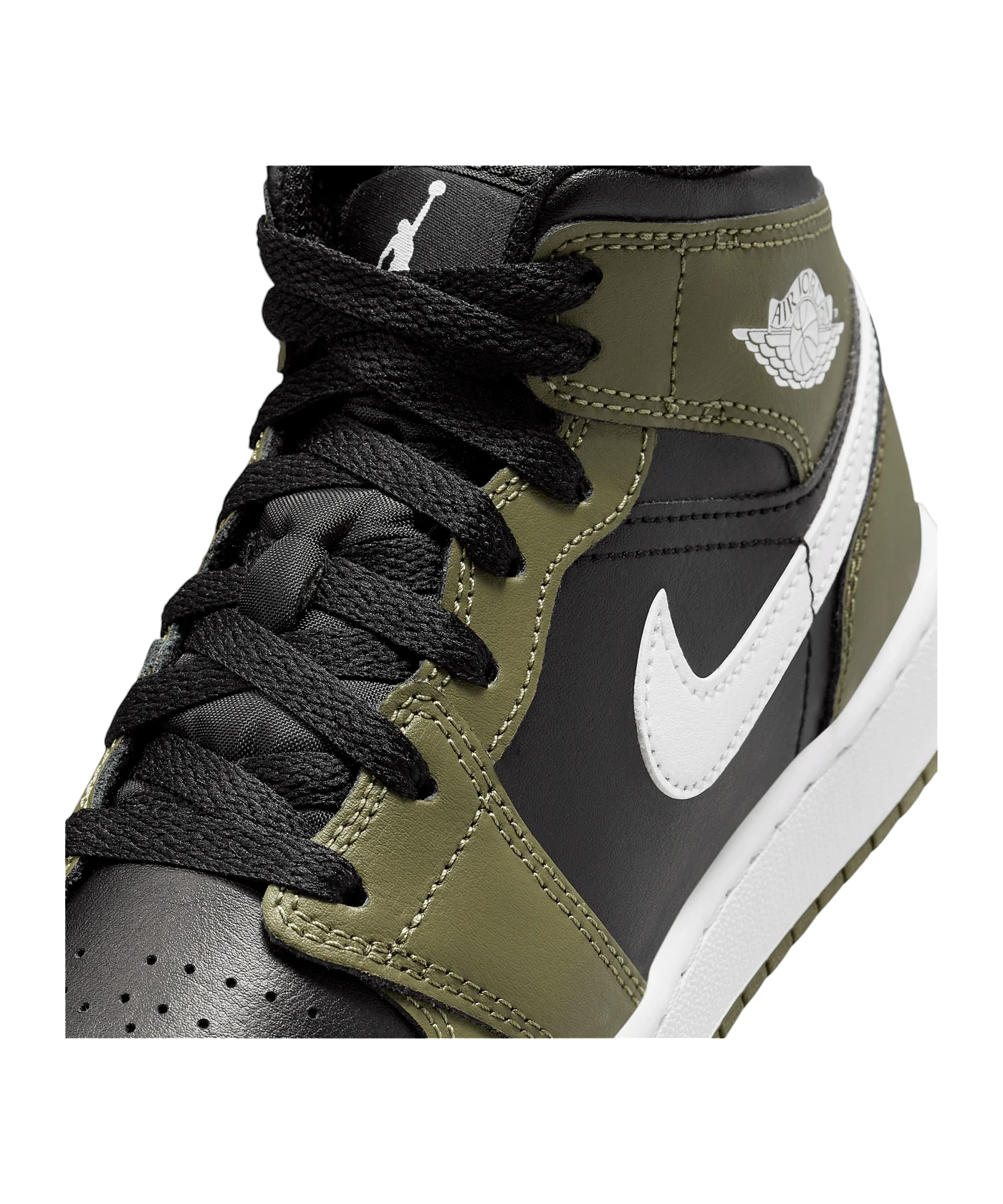 Jordan Air 1 Mid (GS) Sneaker Kids Schwarz F092
