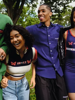 Calças cargo com cordão Tommy x Awake NY