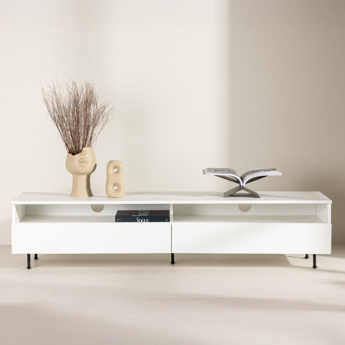 FjÃ´rd - Tv-meubel Wit - Melamine - Navarra
