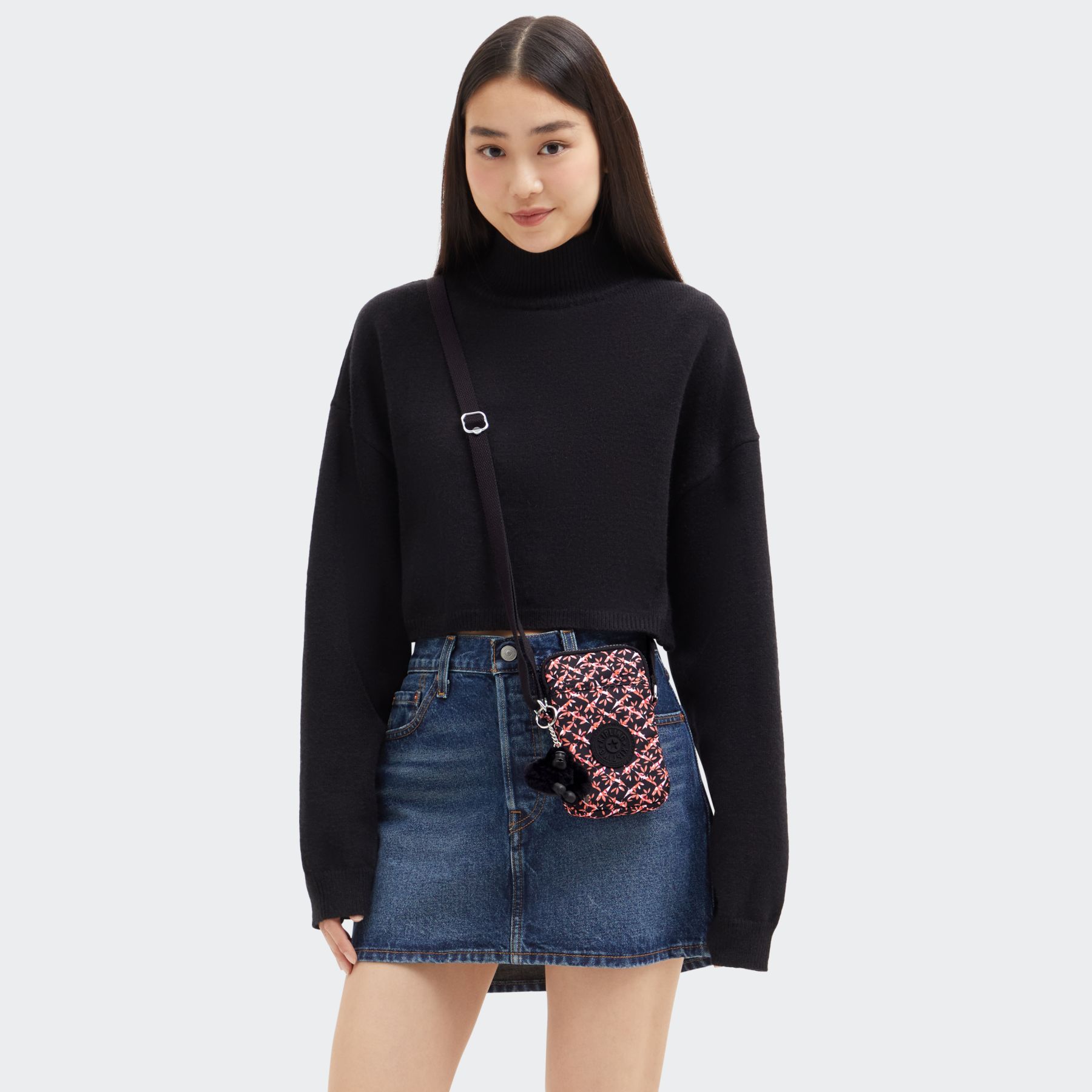 TALLY Sac pour Téléphone avec Bandoulière Ajustable - Dancing Bouquet