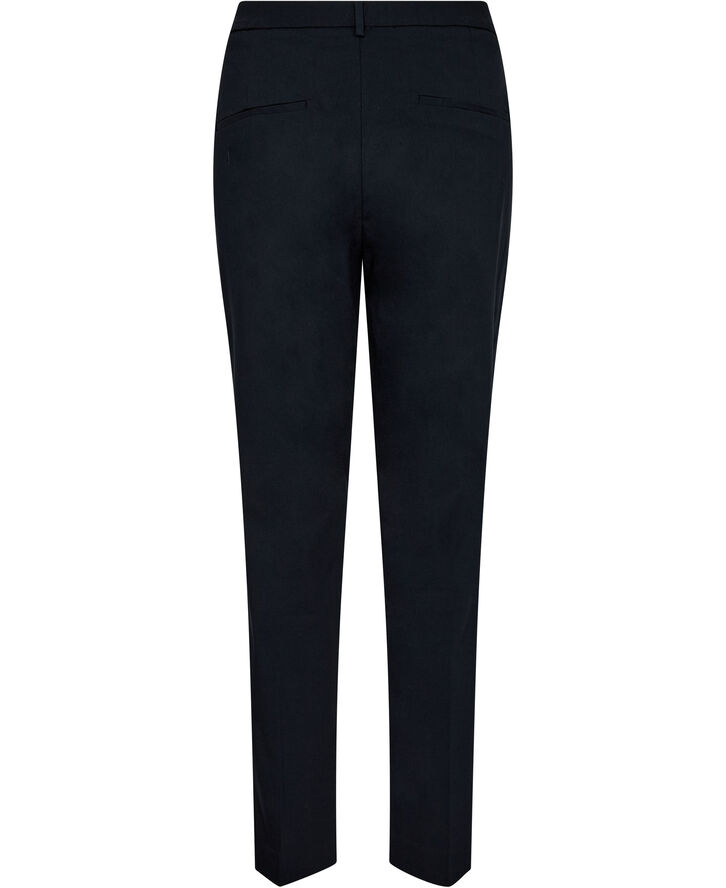 MANGO Cropped slim-fit trousers Navy