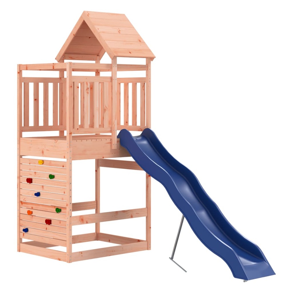 Aire de jeux d'extérieur balançoires toboggan portiques robuste jeux jardin 269 x 114 x 249 cm bois massif de douglas 02_0004
