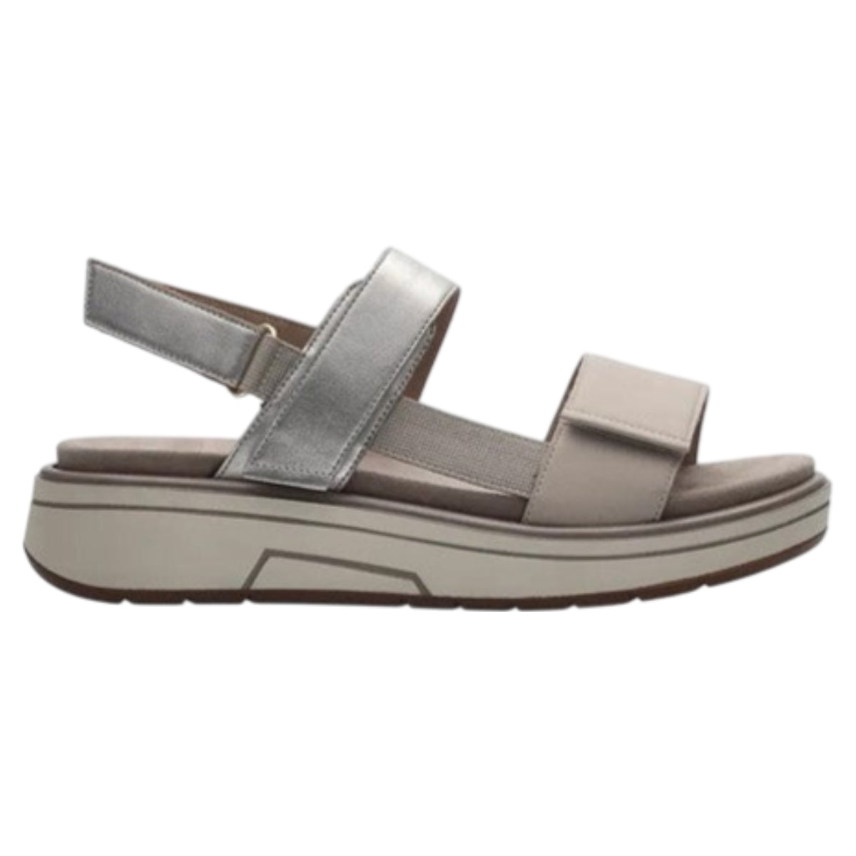 Lucca Flade sandaler, kvinder, silver