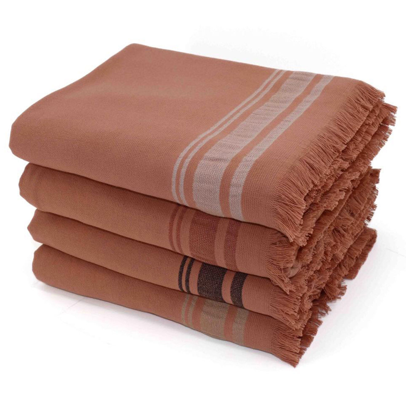 Febronie Fouta éponge Faro rose - 100x180 cm