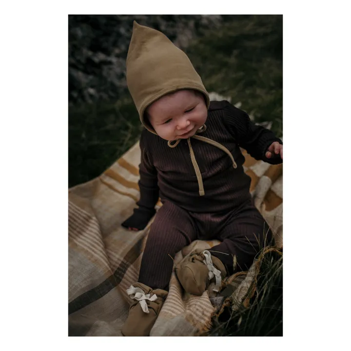 The Simple Folk Legging Côtelé Coton Bio  | Chocolat