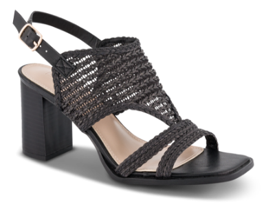 B&CO Damesandal med hæl Sort 4214104010
