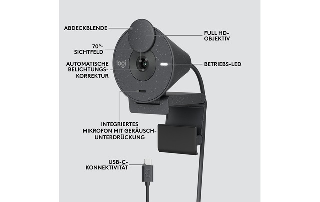 Logitech Webcam »Brio 300 graphite«