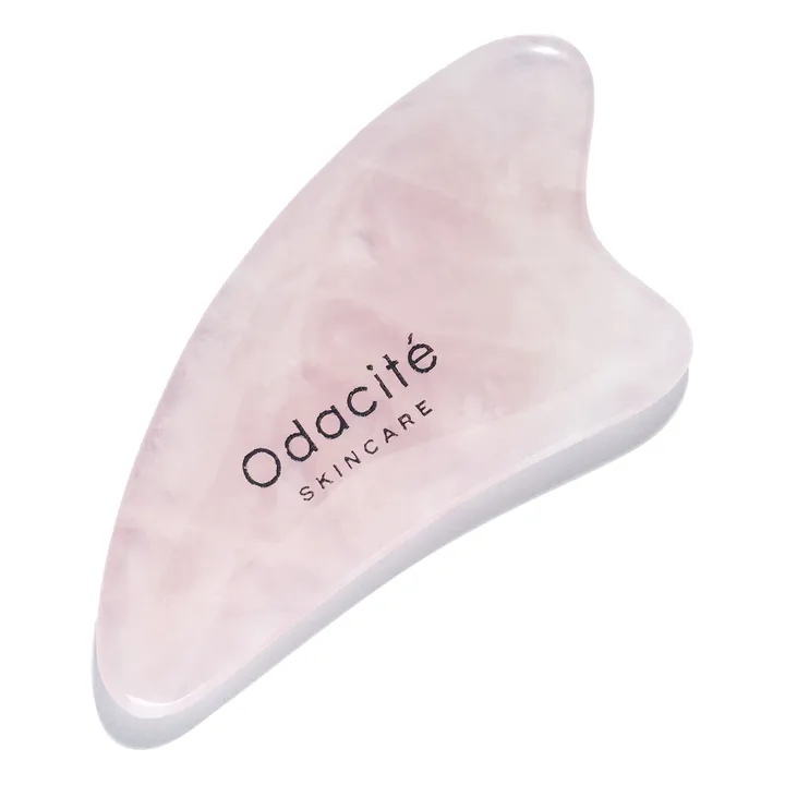 Odacité Gua Sha en Quartz rose