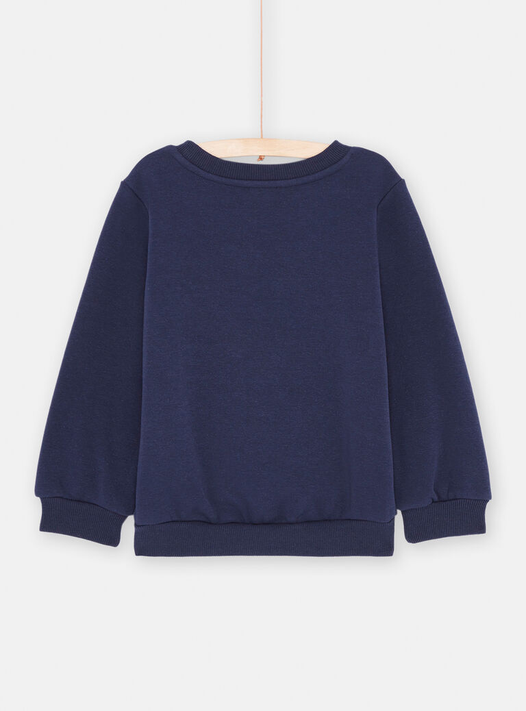 Sweat marine animation renard pour fille