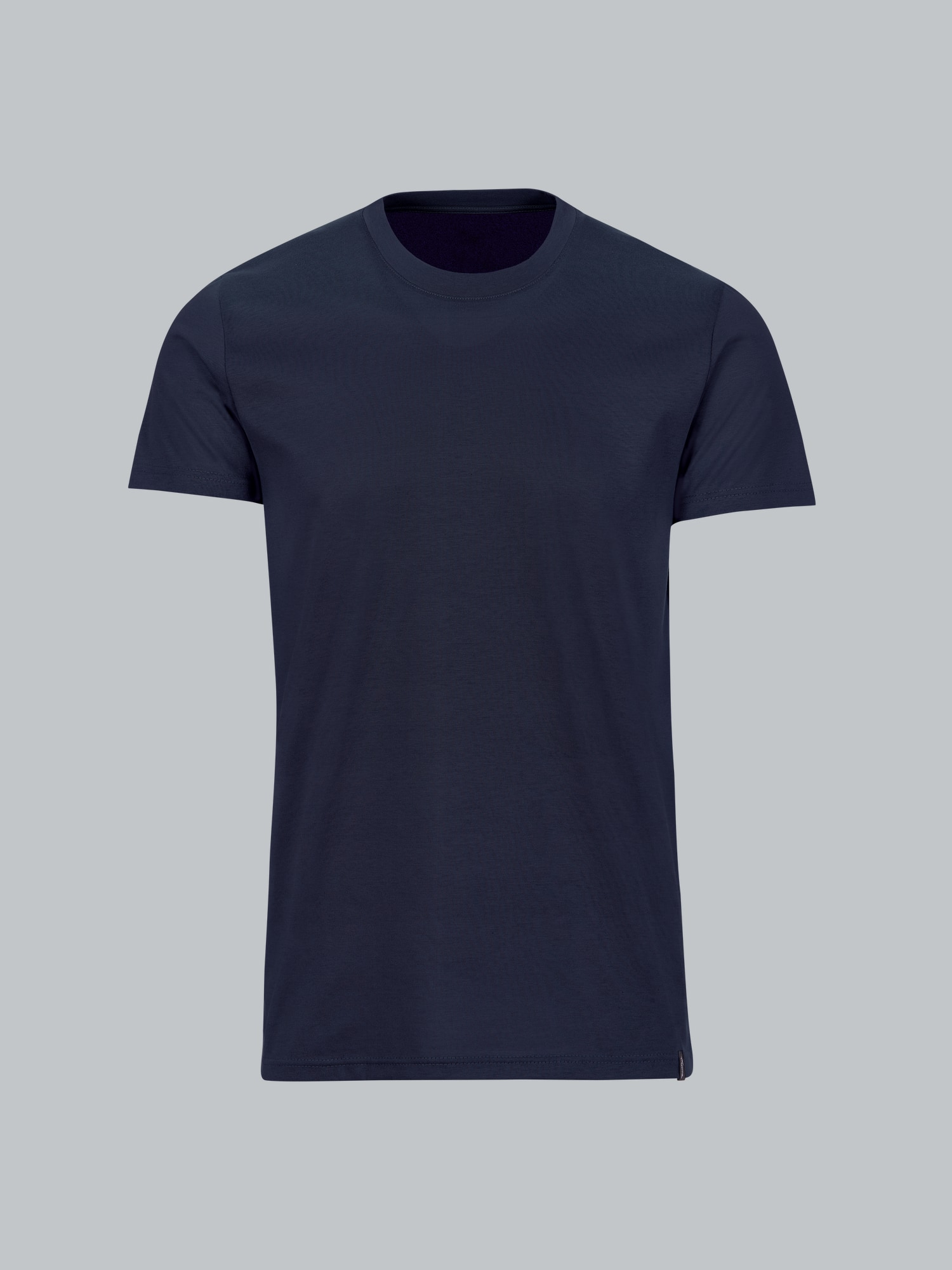 Slim Fit T-Shirt aus DELUXE Baumwolle Navy