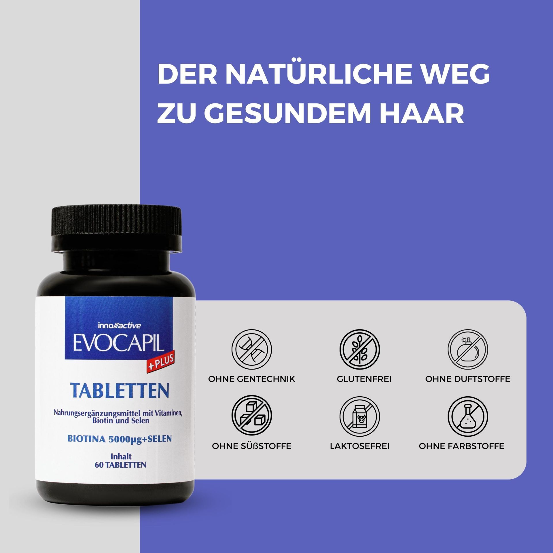 Evocapil Plus Vitamine gegen Haarausfall (Alopezie)