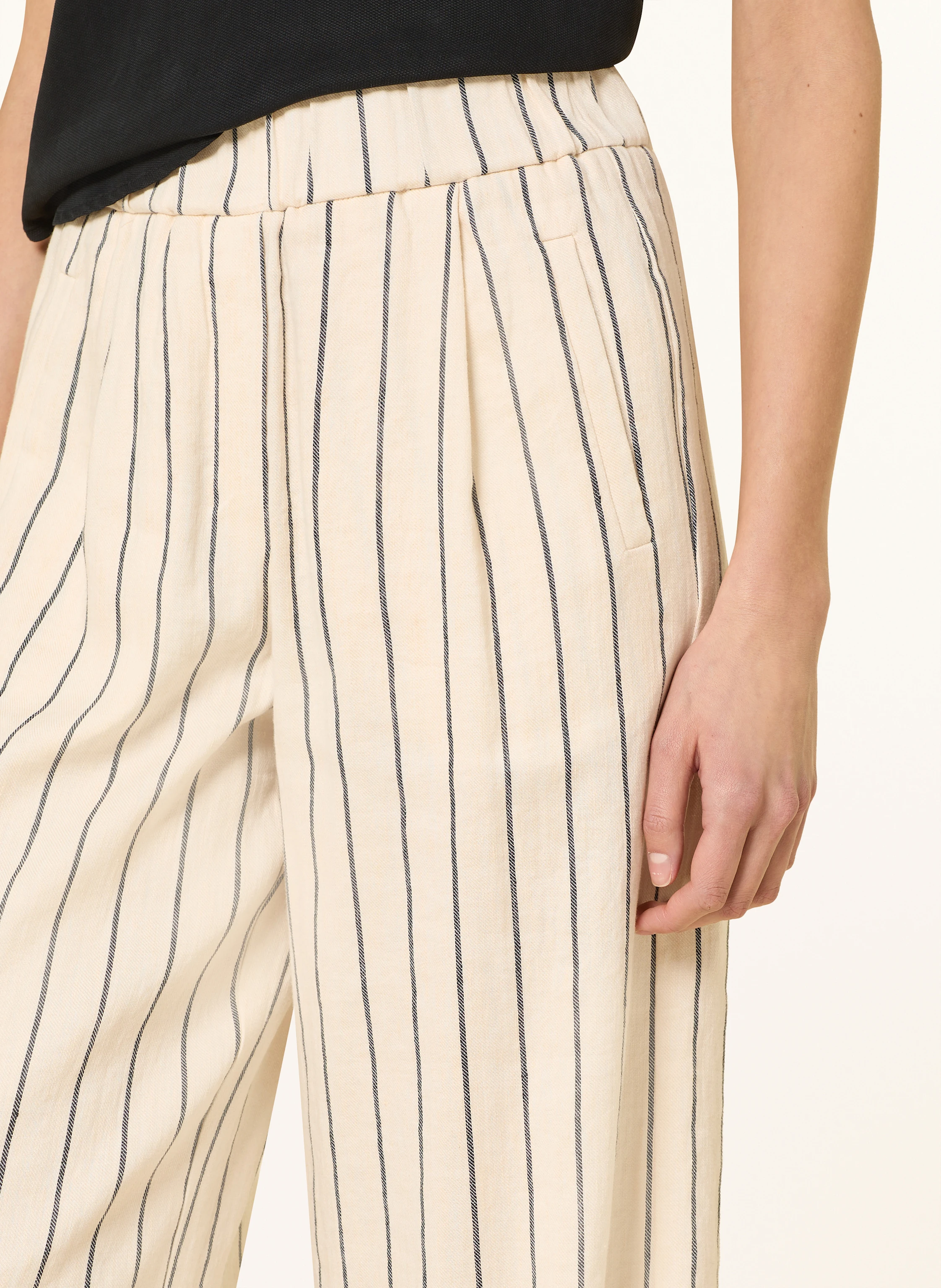 LANIUS Marlenehose mit Leinen