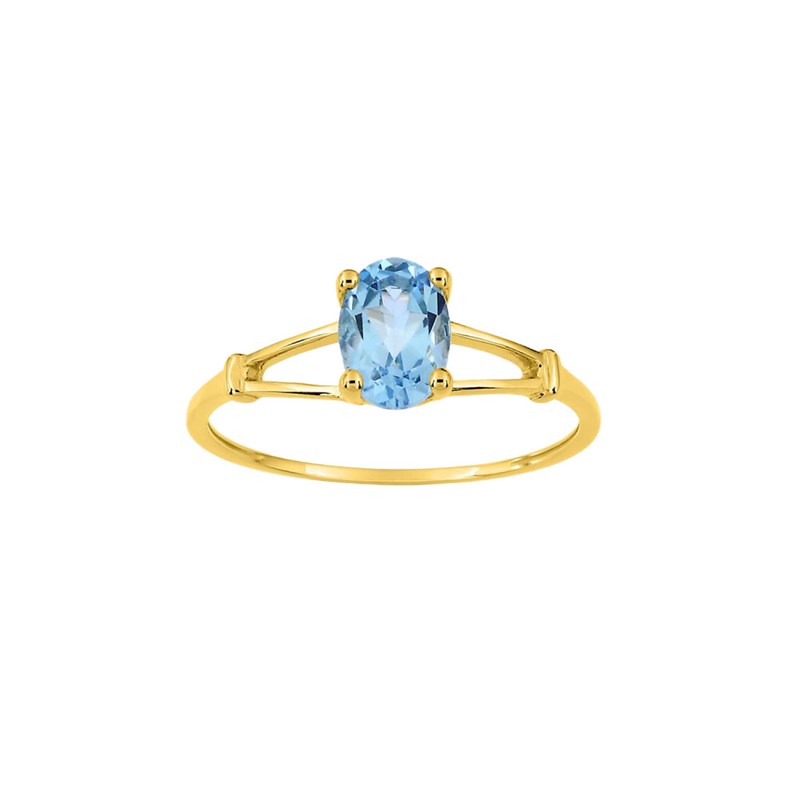 Bague Femme - topaze - Or 9 Carats