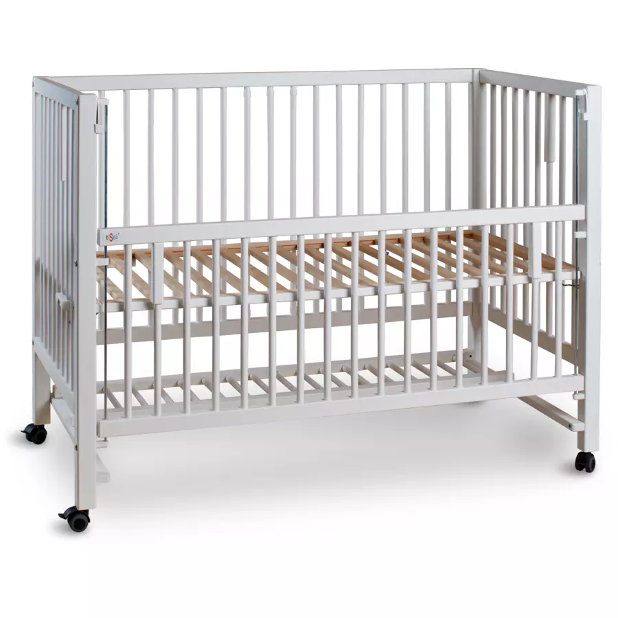 tiSsi® XXL Beistell- und Kinderbett Hajo 60 x 120 cm weiß