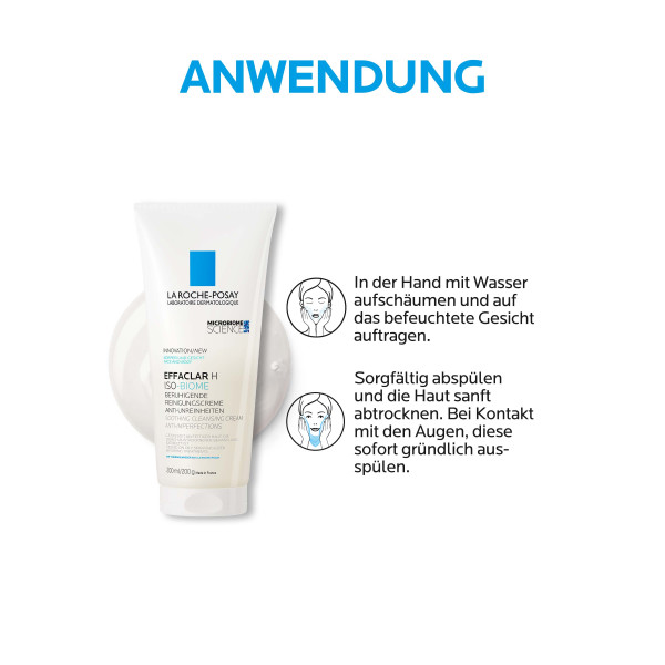 La Roche-Posay Effaclar H Isobiome Waschcreme<br>200 ml, Dispenser, Creme