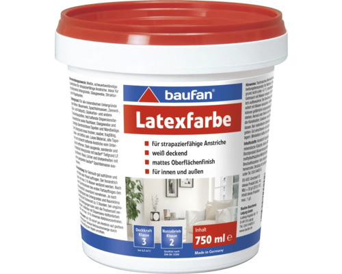 Baufan latexverf wit 750 ml